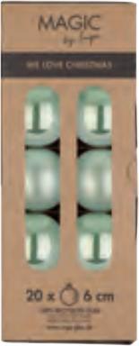Produktbild Inge’s Glas Christmas Decor INGES CHRISTMAS DECOR Weihnachtskugel 6 cm Grün, 20 Stück (20-teilig)