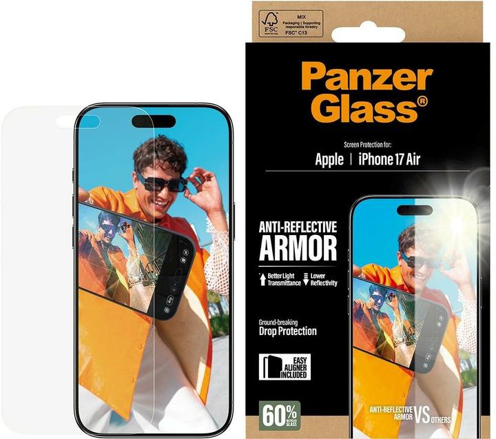 Produktbild PanzerGlass Anti-Reflective Armor (1 Stk., Apple iPhone Air)