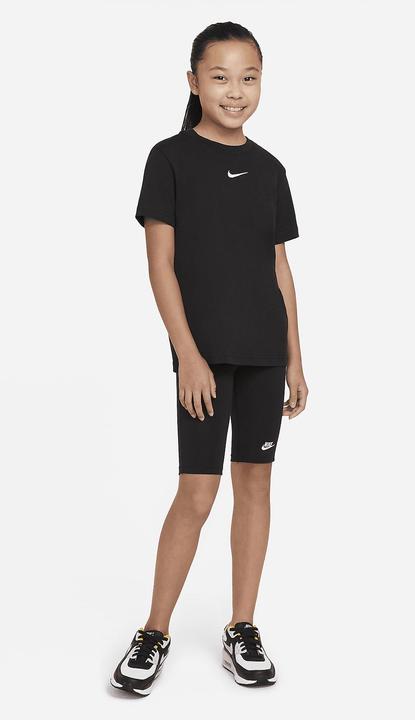 Actual product image Nike Girls G NSW Tee ESSNTL BF T-Shirt, Black/White, L (L)