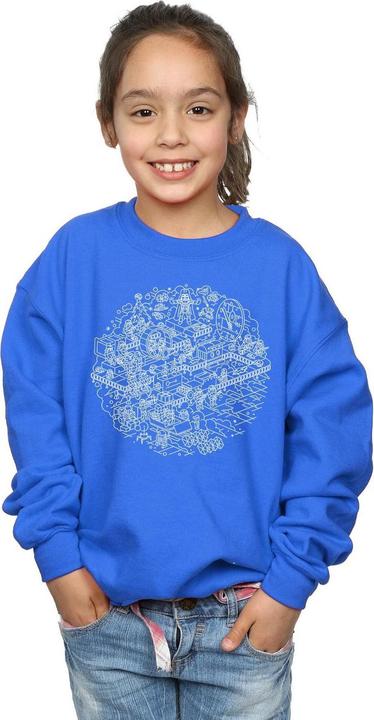 Produktbild Star Wars Christmas Death Star Sweatshirt Mädchen (152, 158)