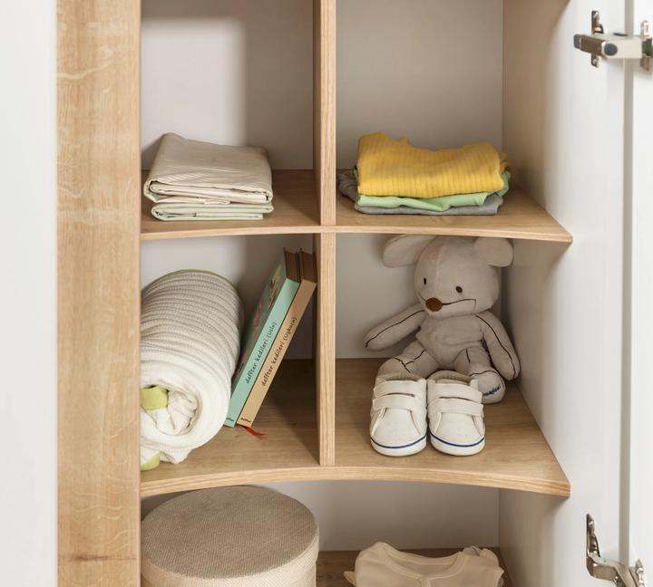 Actual product image Cilek Natura Baby closet 3 doors (136 cm)