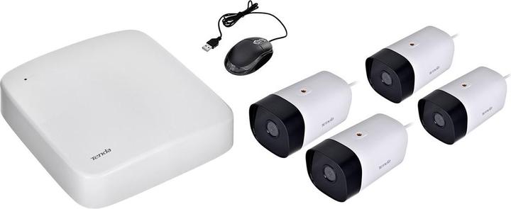 Produktbild Tenda Zestaw Do Monitoringu 4-Kamery K4p-4tr (2560 x 1440 Pixels)