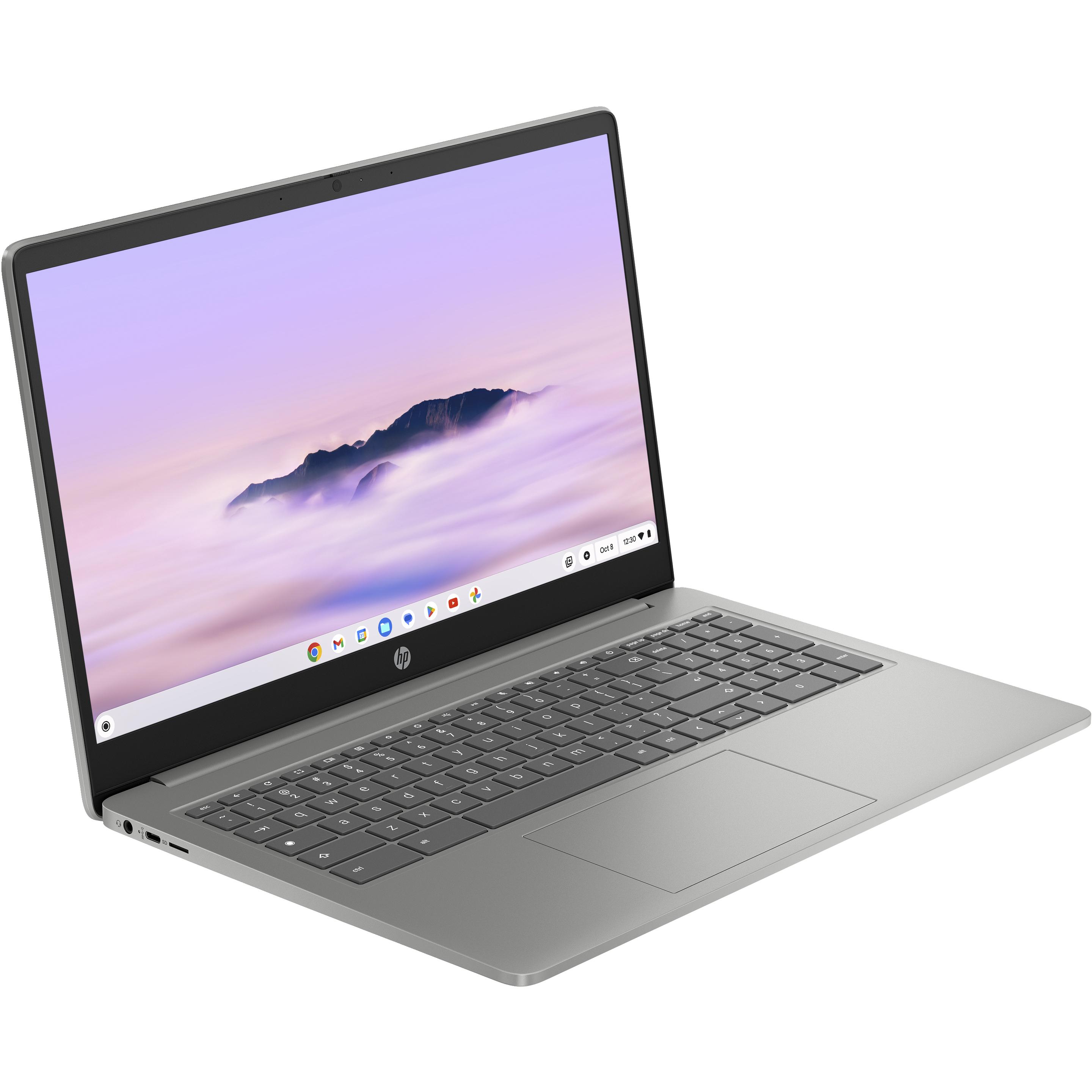 HP Chromebook 15a-nb0990nd (15.60", 256 GB, 8 GB, Eng. Int., Intel Core i3-N305), Notebook, Silber