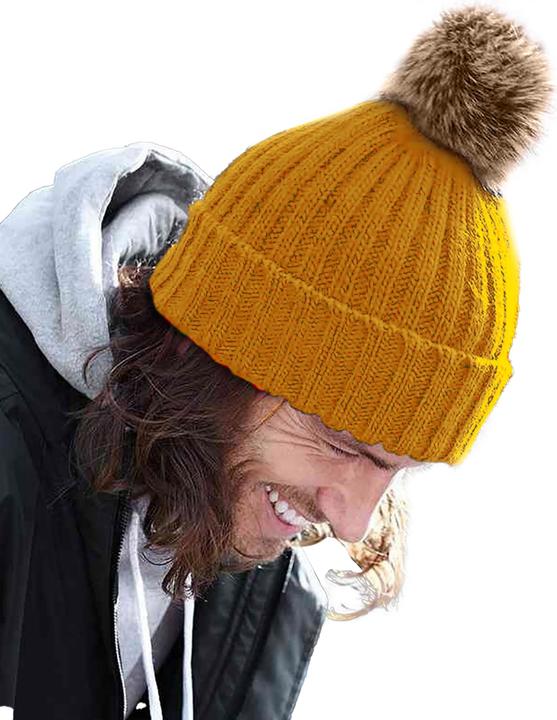 Actual product image Beechfield Knitted hat with bobble (One size)