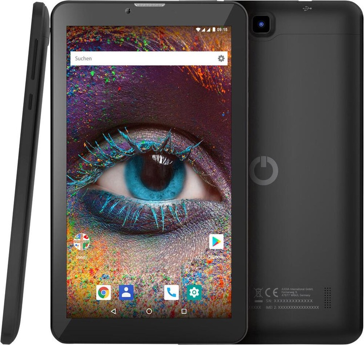 Produktbild Odys Pyro 7 plus 3G (3G, 7", 16 GB, Black)