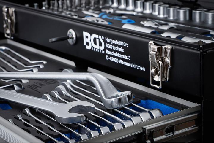 Produktbild BGS Metall-Werkzeugkoffer 3 Schubladen mit 143 Werkzeugen