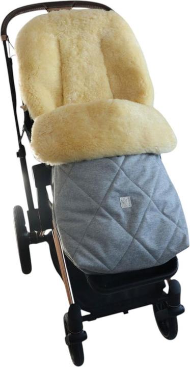 Actual product image Kaiser Baby Kaiser Lammfell Fusssack Coosy, light grey melange