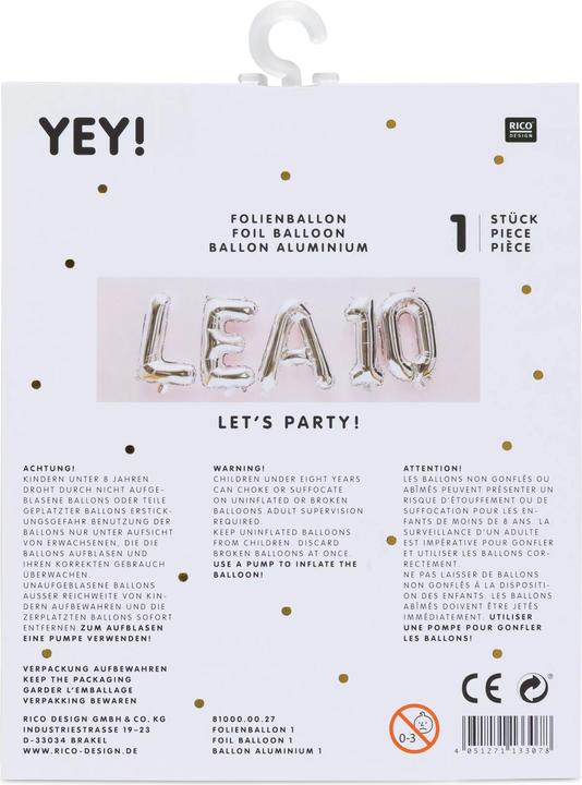 Produktbild Paper Poetry Folienballon 3 (1x)