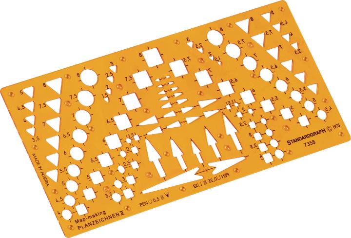 Actual product image Template plan drawing Ii (17.50 cm, Plastic)