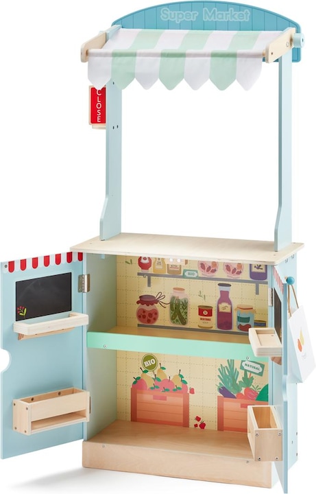 Immagine prodotto Small Wood Legno piccolo - Teatro e negozio 2 in 1 (L40266)