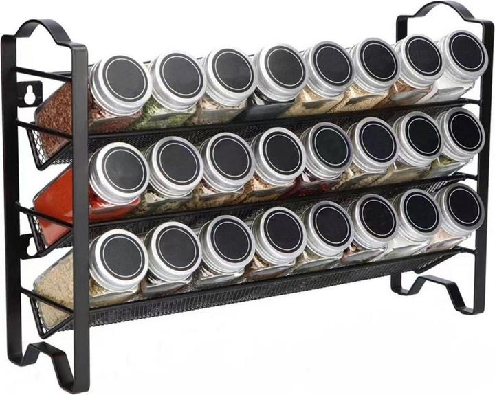 Produktbild Hermex Gewürzregal-Set Gewürzständer Gewürzhalter Gewürzaufbewahrung Gewürz-Organizer