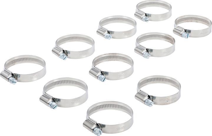 Actual product image BGS Hose Clamps Stainless 32 x 50 mm 10 pcs. (Hose clamp, 50 mm)