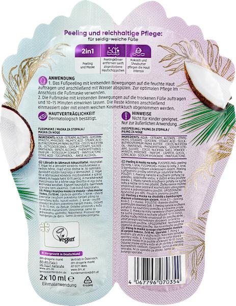 Immagine prodotto dm Balea Set scrub e maschera per i piedi (2 x 10ml) (Maschera del piede, 10 ml)