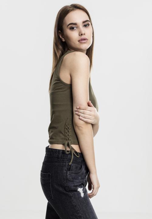 Immagine prodotto Urban Classics Top con pizzo da donna (L)