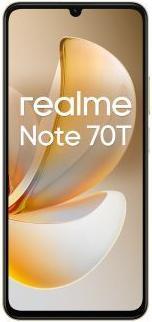 Immagine prodotto realme Note 70T Dual Sim 4GB RAM 128GB - Gold (128 GB, Oro della spiaggia, 6.74", Doppia SIM, 4G)