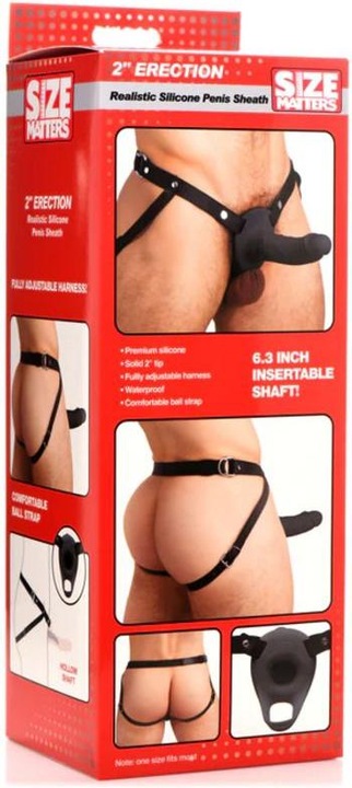 Immagine prodotto Bijoux Indiscrets Manicotto per pene realistico in silicone nero