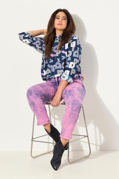 Immagine prodotto Ulla Popken Boyfriend jeans in tessuto elasticizzato con taglio della gamba ampio e cinque tasche (58)