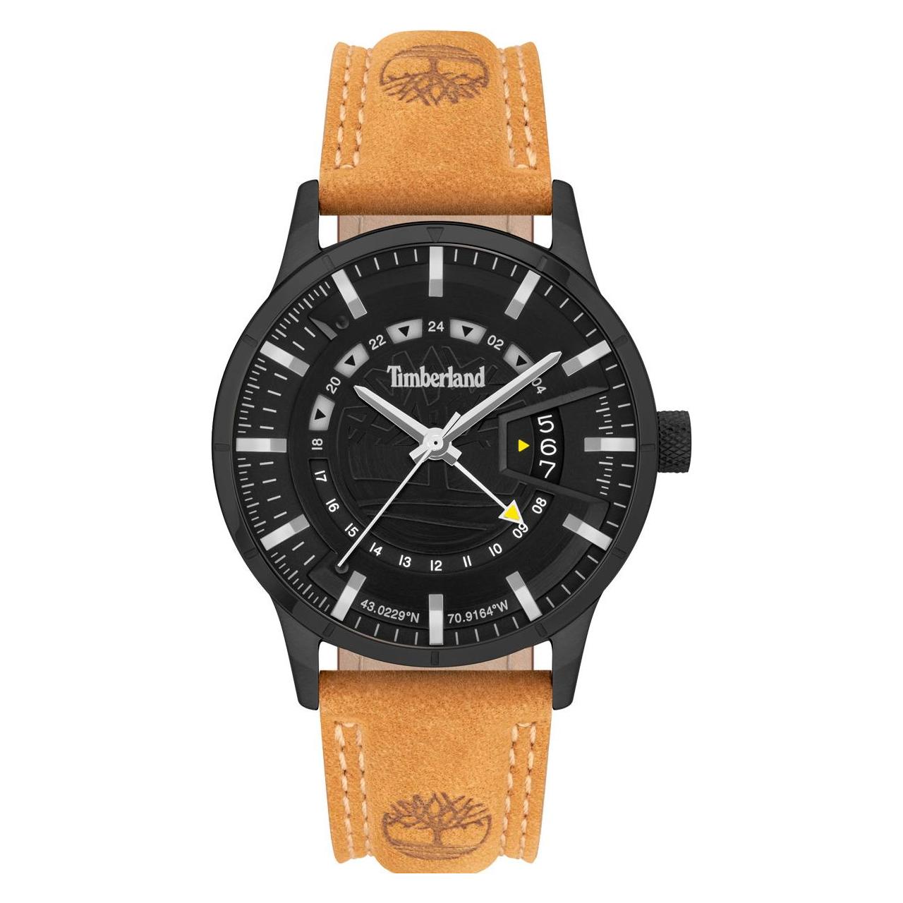 Timberland, Armbanduhr, Bergeron, Braun, (Analoguhr, 42 mm)