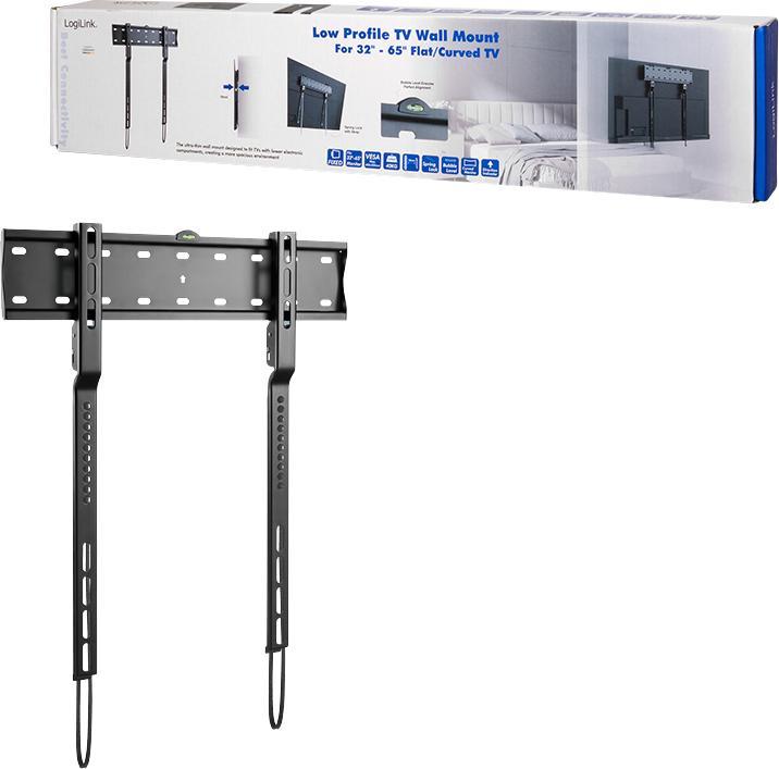 Image du produit LogiLink Kit de montage (plaque murale, 2 supports de montage) pour TV LCD / TV LCD incurvée (étroite) (Mur, 65", 40 kg)