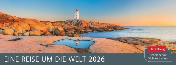 Image du produit Harenberg Eine Reise um die Welt Premium-Tischplaner 2026 - Wochenkalender mit 53 Fotografien (Couverture rigide, Allemand)