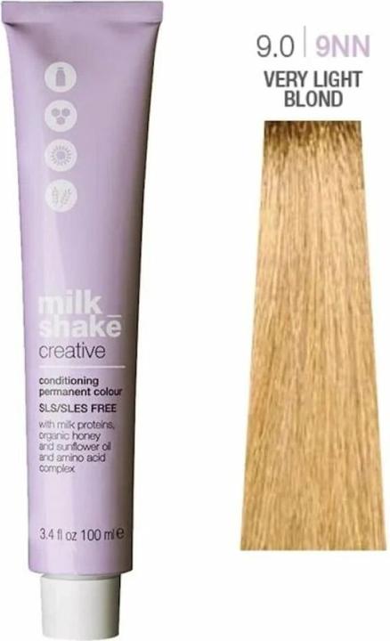 Image du produit Milk_Shake Vopsea permanenta Creative 9.09NN, Blond Luminos Deschis Intens Natural, 100ml (9.09NN)