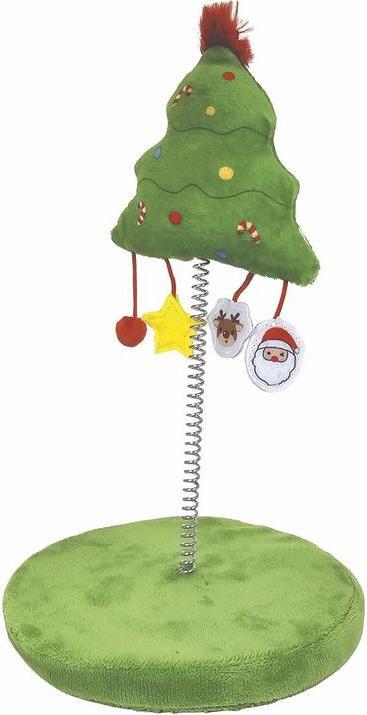 Nobby Xmas Plush cat playground "Xmas Tree", Ø 15 x 26 cm (Plush toy cat)
