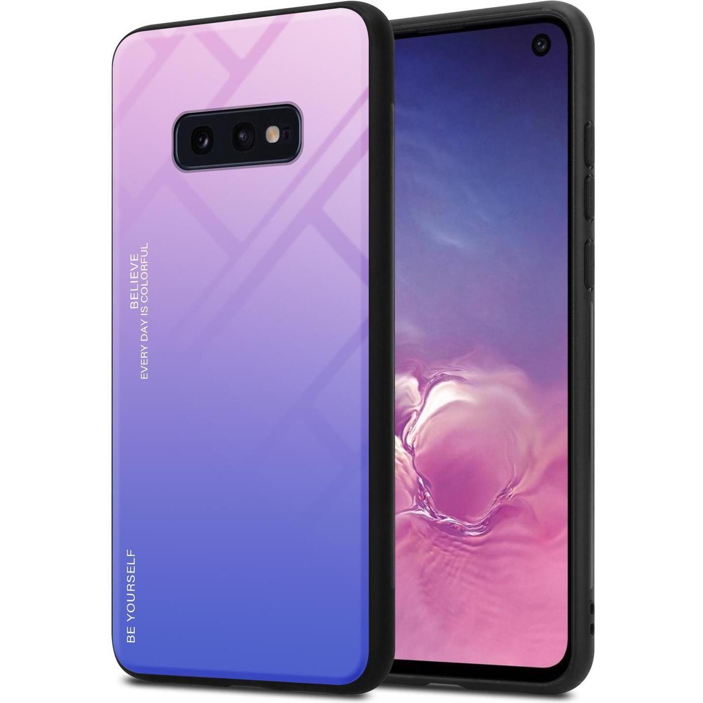 Thumbnail - Cadorabo TPU 2 Farben Glas Cover (Samsung Galaxy S10e), Smartphone Hülle, Schwarz