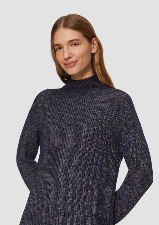 Actual product image S.Oliver Kleid Strickkleid mit Stehkragen und überschnittenen Schultern (40)