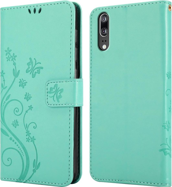 Produktbild Cadorabo Flower Book Cover (Huawei P20)