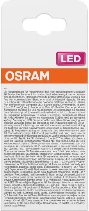 Immagine prodotto Osram LED Superstar Classic A 60 Filamento DIM 5,9W 827 Smerigliato E27 (E27, 5.90 W, 806 lm, 6 x, D)