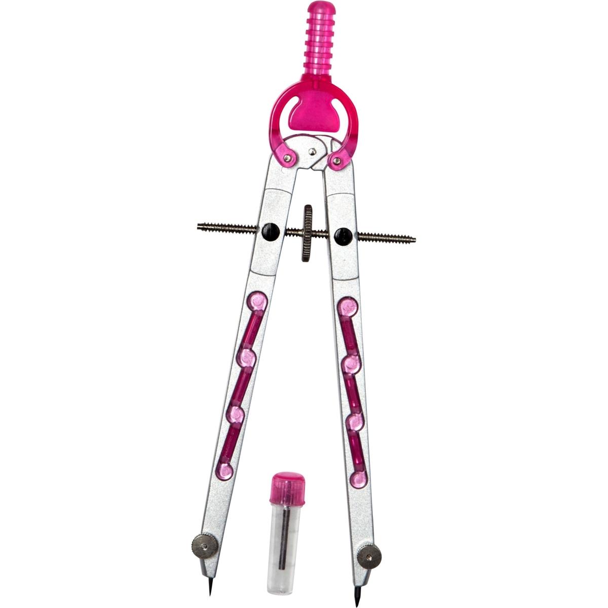 Alco Geometriezirkel silber/rosa, Zirkel, Silber