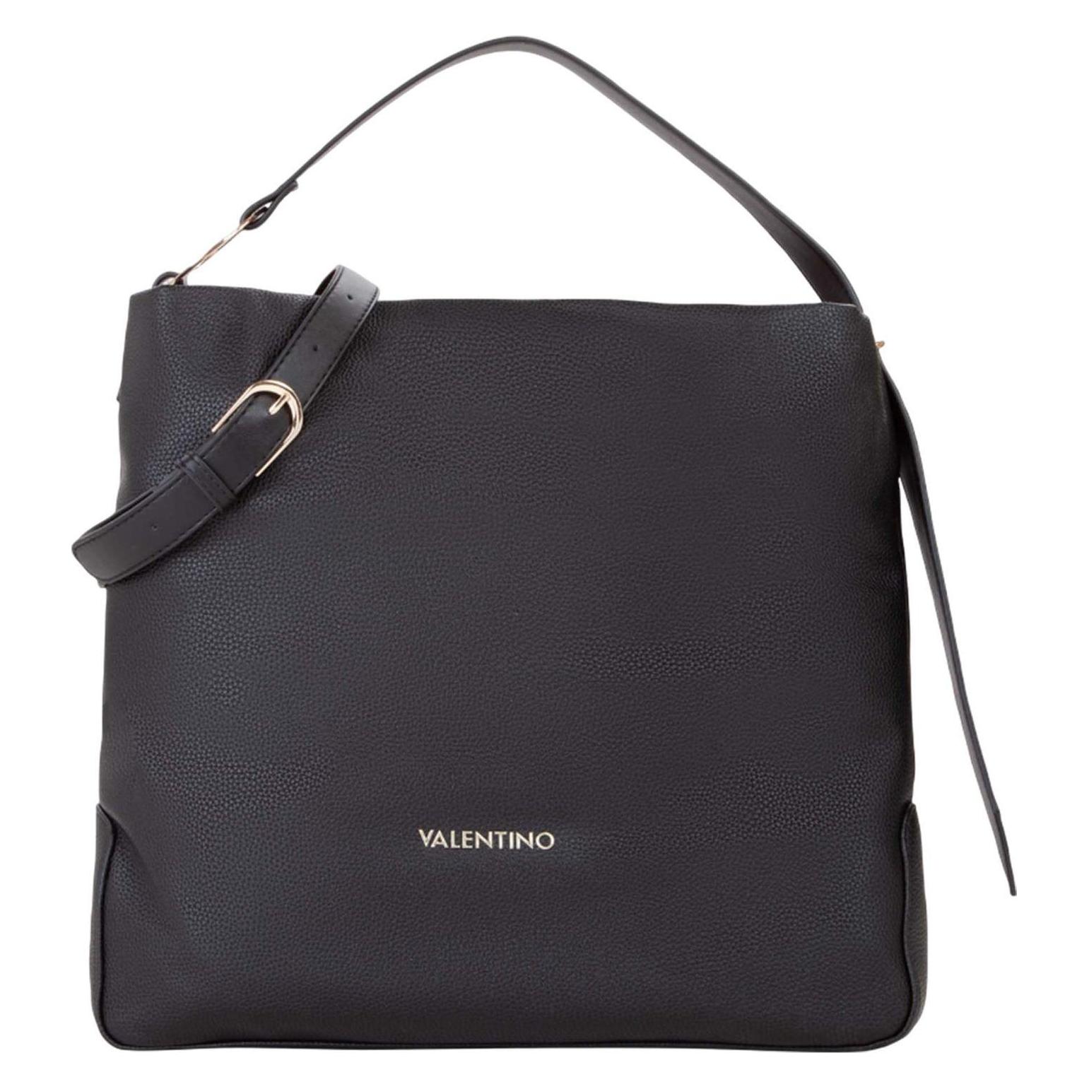 Valentino, Damen, Handtasche, Peonies Re Hobo Bag, Schwarz