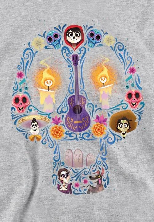 Produktbild La Maison du Coco Day Of The Dead Skull Kapuzenpullover meliert (128)