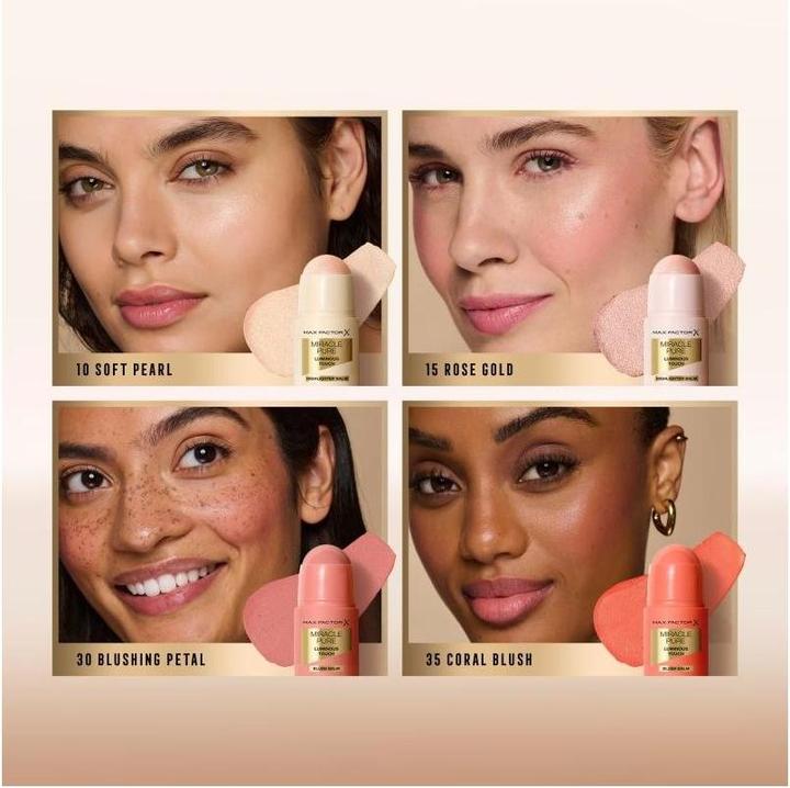 Image du produit Max Factor Miracle Pure Luminous Touch Highlighter Balm (10 Perle douce, Highlighter, 6 g)