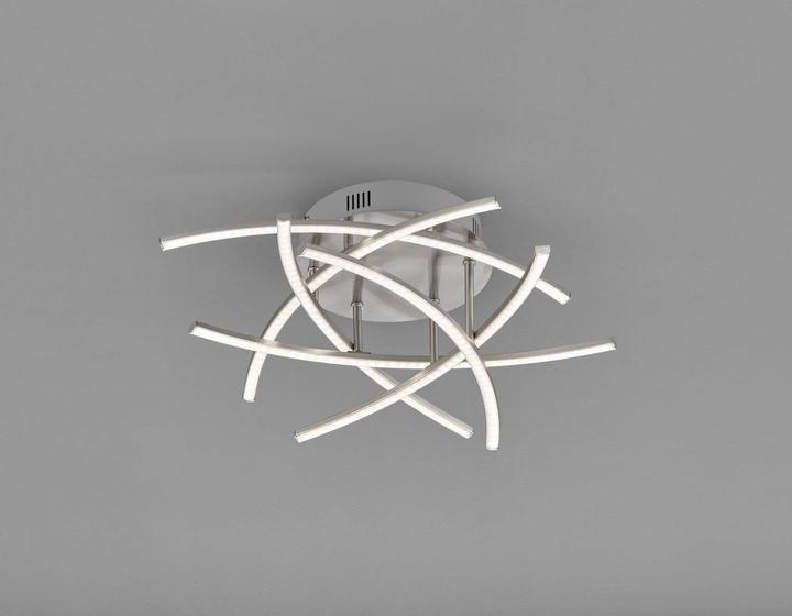 Produktbild Fischer & Honsel Honsel Cross TW LED Deckenleuchte 6-fach 24W Tunable white steuerbar dimmbar nickel 20925