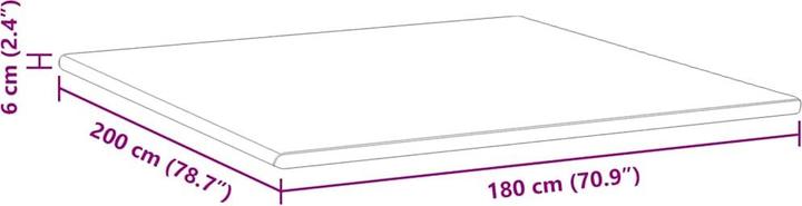 Produktbild vidaXL Matratzenauflage (180 x 200 cm)