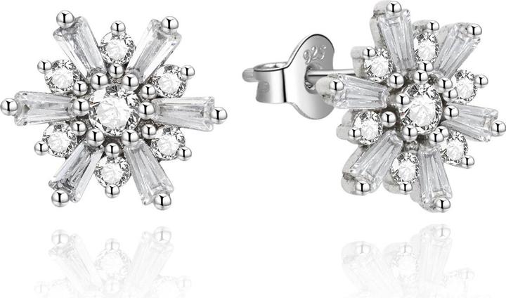 Immagine prodotto Beneto Orecchini di design in argento con zirconi AGUP2726 (L)