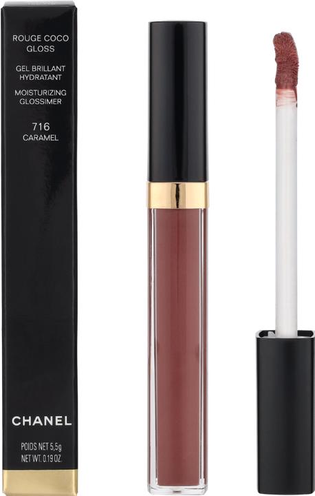 Actual product image Chanel Rouge Coco Gloss (716 Caramel)