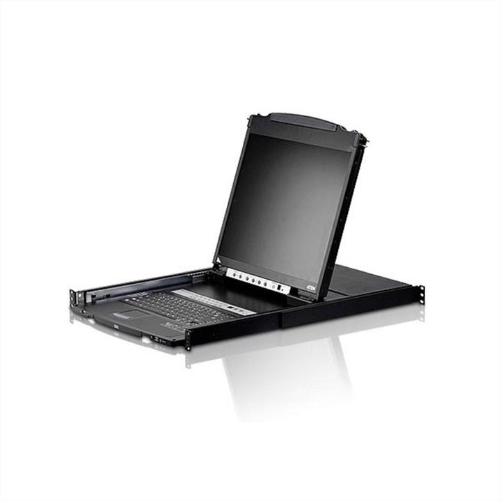 Immagine prodotto Aten CL5808N UK Switch KVM a doppia guida a 8 porte, 19"-LCD (PS/2-USB VGA) Layout UK