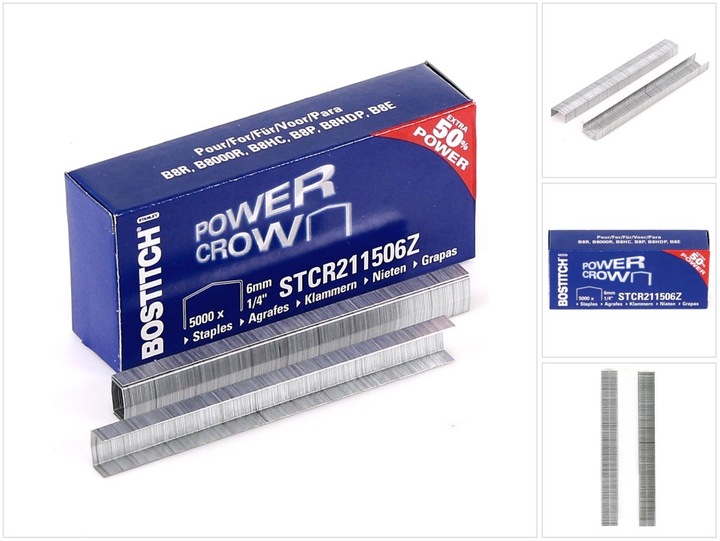 Actual product image Bostitch Staples STCR2115 1/4 (SB8) (5000 x)