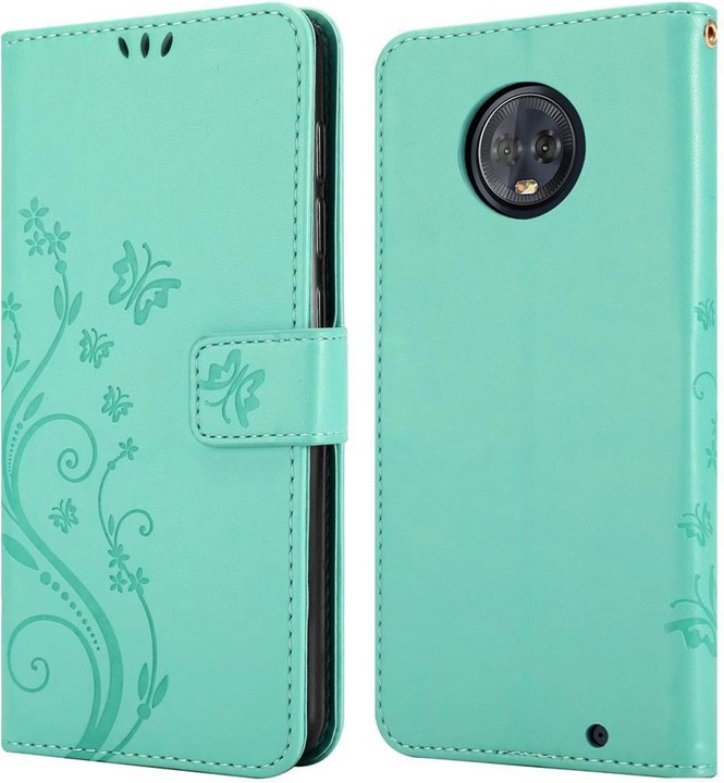 Produktbild Cadorabo Flower Book Cover (Motorola Moto G6 Plus)