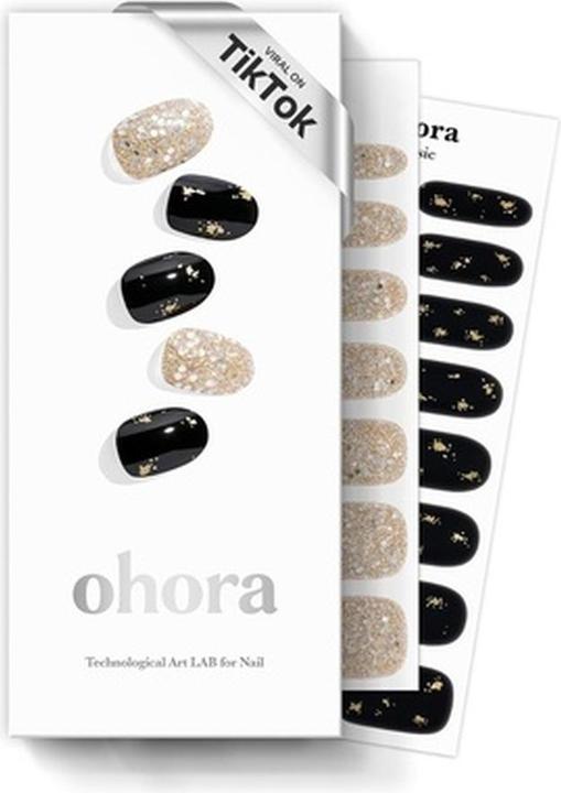 Ohora Christmas Semi-Cured Gel Nail Strips Dazzling Night (Dazzling Night)