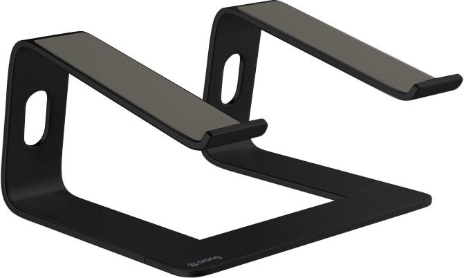 Produktbild Crong AluBench Laptopständer - Ergonomischer Laptopständer aus Aluminium (Schwarz)