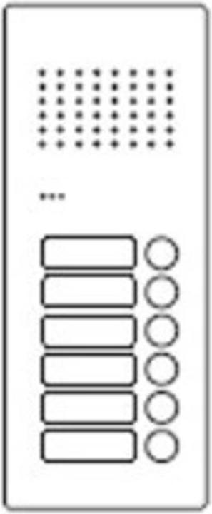 Actual product image Ritto Electric door station Acero Pur 6WE column