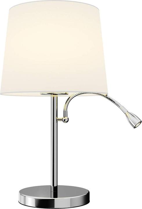 Lindby Benjiro table lamp White/Chrome (240 lm, E27)