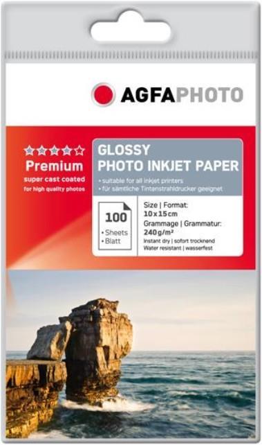 Actual product image AGFAPHOTO Premium Glossy Photo Inkjet Paper (240 g/m², 10 x 15 cm, 100 pcs.)