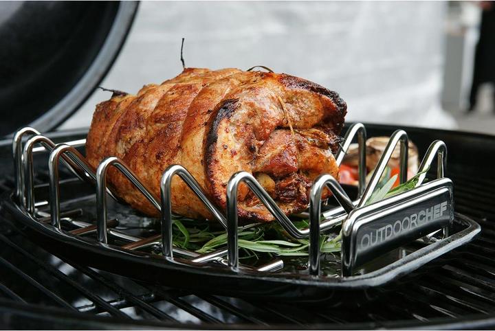 Actual product image Outdoorchef Universal-Rack als Rippchen Halter und Bratenkorb