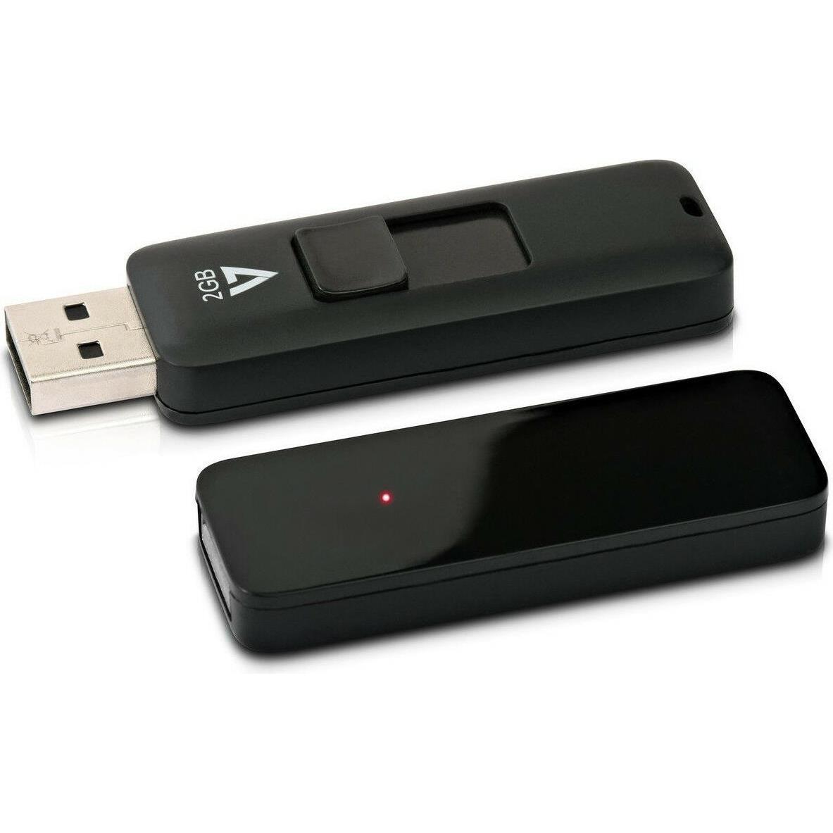 Thumbnail - V7 VF22GAR-3E (2 GB, USB 2.0), USB Stick, Schwarz