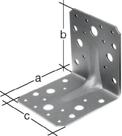 Produktbild GAH Schwerlastwinkelverbinder 90 x 90x65mm Anzahl Löcher4 / 18 S.2,5 mm (Winkelverbinder, 50 Stk.)