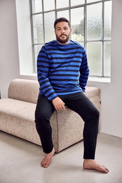 Produktbild Men+ Schlafanzug, Zweiteiler, Ringel, Langarm (4XL)